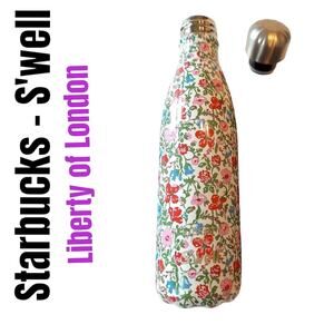 Starbucks S'well Liberty of London Water Meadow Floral Ditzy 17 oz Bottle New